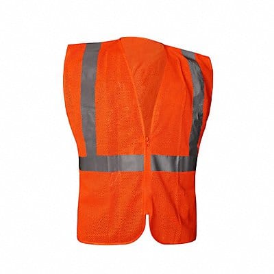 Class 2 Orange Zipper Mesh Non-Contr