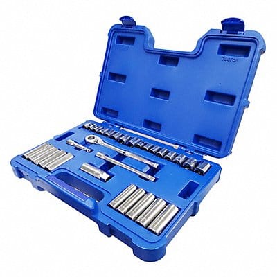 Socket Wrench Set Chrome 12Pt