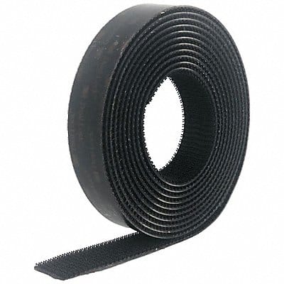 Reclosable Fastener Black 1/2 in W 30ft