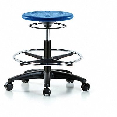 Polyurethane Stool 300 lb Cap. Blue