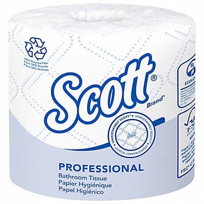 Toilet Paper 2 Ply 4 x4 White PK80