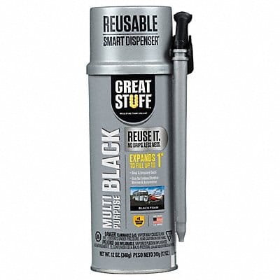 Spray Foam Sealant Black 12 oz