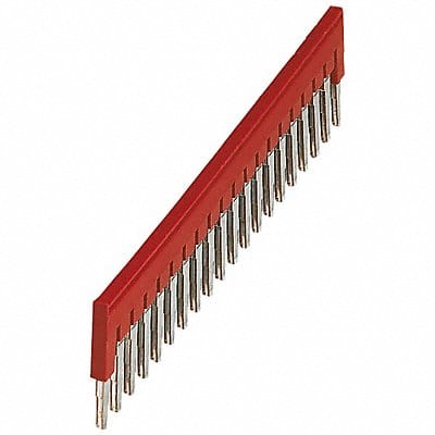 Plug-In Bridge Jumper Copper Plastic Red