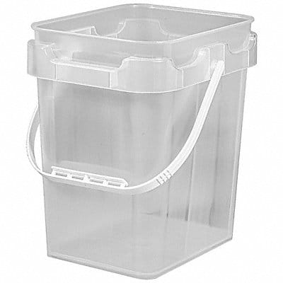 Bucket Plastic Clear 14-1/2 x9-1/2