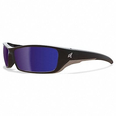 Safety Glasses Blue Lens Black Frame M