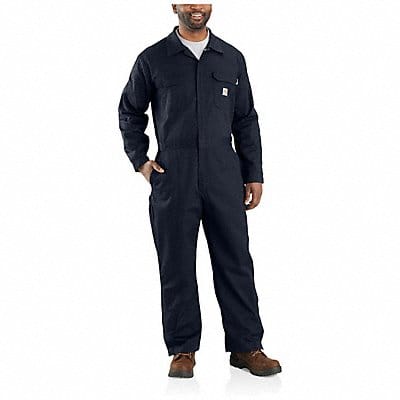 Coverall Zipper Stand Up Collar Blue S