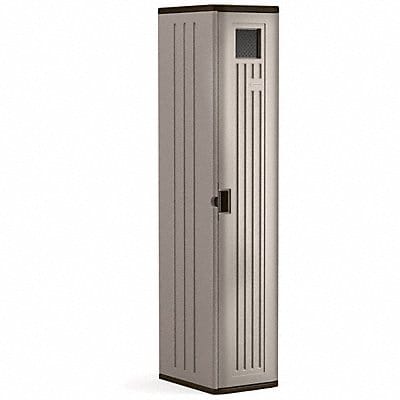 Plastic Storage Cabinet 20 x72 Gray