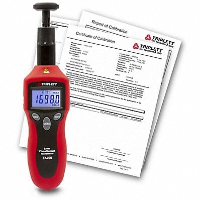 Combination Tachometer with NIST Laser