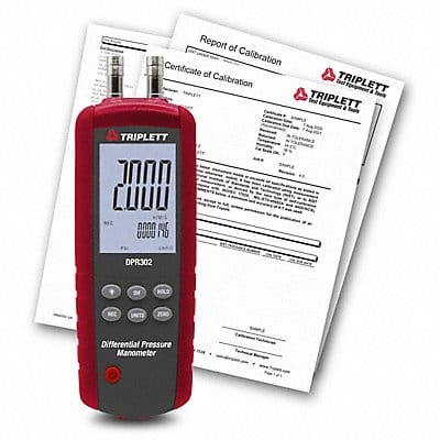 Manometer with NIST w/ Batteries