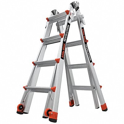 Ladder Aluminum 4 to 7 ft H 300 lb Cap