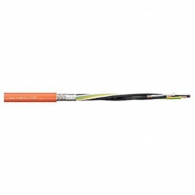 Power Cable PUR 0.3 in dia Pastel Orange