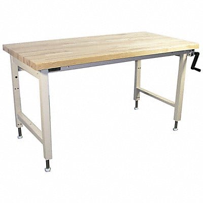 Workstation Ergo Solid Maple Lt Beige