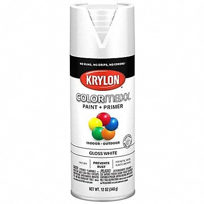 Spray Paint Gloss White 12 oz