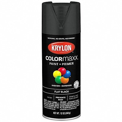 Spray Paint Flat Black 12 oz