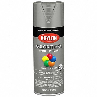 Spray Paint Primer Gloss Gray 12 oz