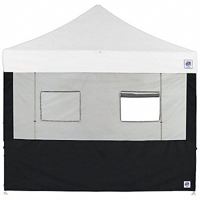 Food Booth Sidewall Black 10 ft H