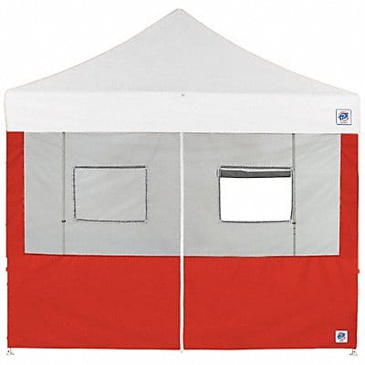 Food Booth Middle Zipper Sidewall Red