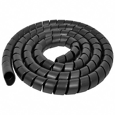 Spiral Wrap 50 ft L 6mm W Color Black