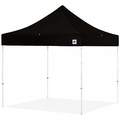 Portable Shelter Black 8 ft W 8 ft L