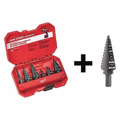 Step Drill Bit Set 7 pcs.