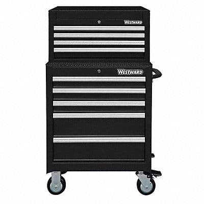 Blk Light Duty Tool Chest/Cabinet Combo