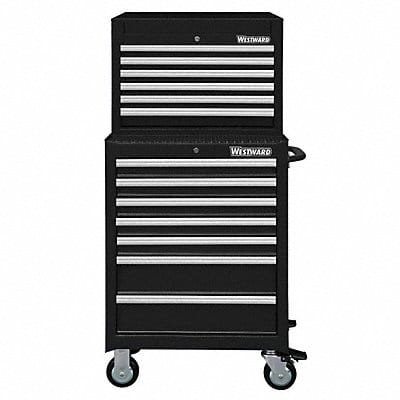 Blk Light Duty Tool Chest/Cabinet Combo