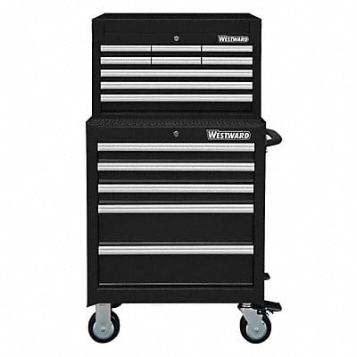 Blk Light Duty Tool Chest/Cabinet Combo