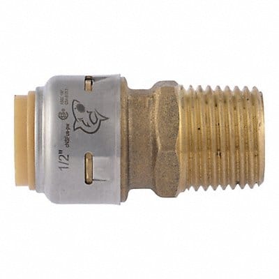 Push-Fit Adapter Straight Male 250 psi