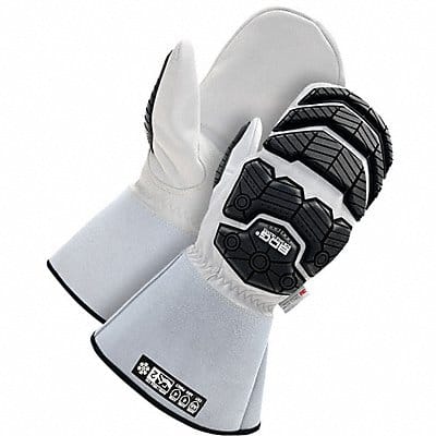 Leather Mitts Cut Resistant S Gray PR