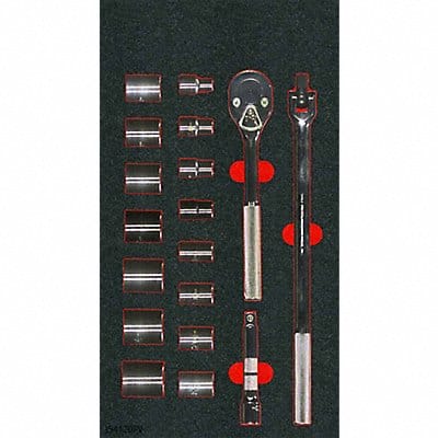 Socket Sets Head Shape Pear 18 pieces