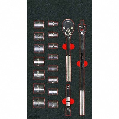 Socket Sets Head Shape Pear 18 pieces