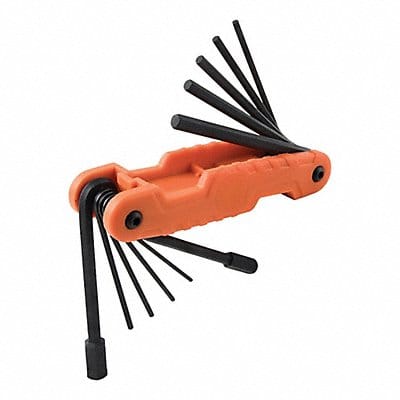 Folding Hex Key Set 6 5/8 L 11 Tips