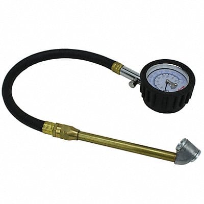 Tire inflator pressure gauge