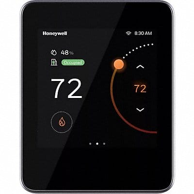 Smart Thermostat Black Plastic 4 1/2 H