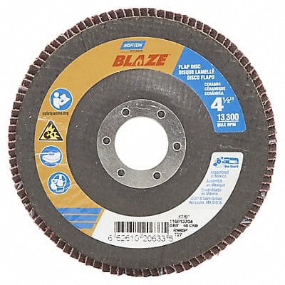 Flap Disc Ceramic Type 27 4 1/2 dia