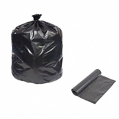 Recycled Plastic Trash Bags Black PK100