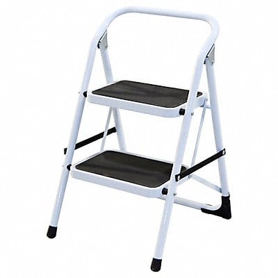 Step Stool White Load Capacity 225 lb