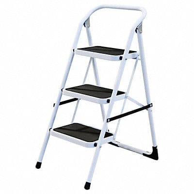 Step Stool White Load Capacity 225 lb