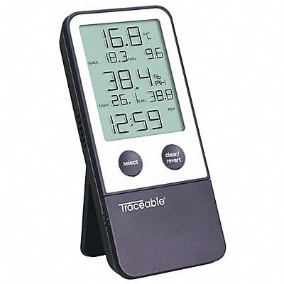 Thermohygrometer with Clock Plastic 5 L