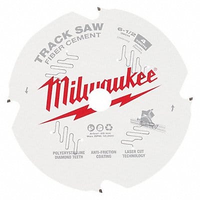 Track Saw Blade 0.087 Thick Round Arbor