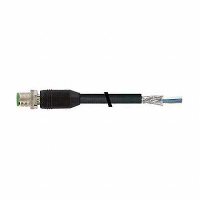 Cordset Straight M12 20 AWG 26 AWG 6 A