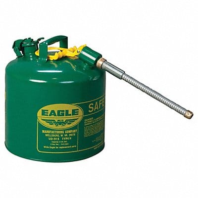 Type II Safety Can Green 5 gal Cap.