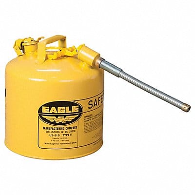 Type II Safety Can Yellow 5 gal Cap.