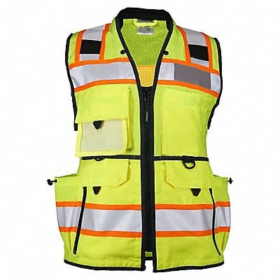 High-Visibility Vest Black/Lime Women M