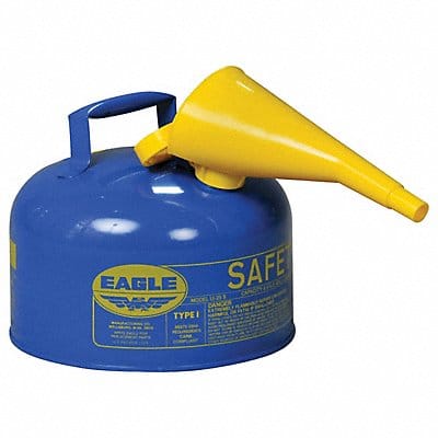 Type I Safety Can Blue 2-1/2 gal Cap.