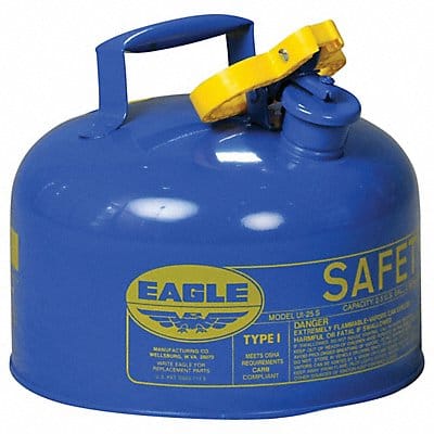 Type I Safety Can Blue 2-1/2 gal Cap.