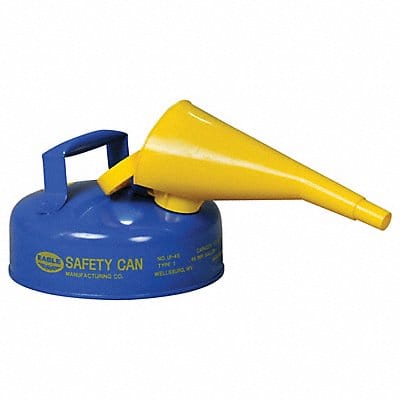 Type I Safety Can Blue 1/2 gal Cap.