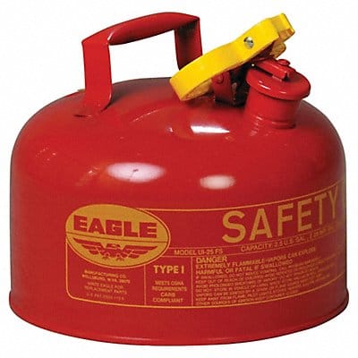 Type I Safety Can Red 2-1/2 gal Cap.