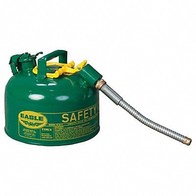 Type II Safety Can Green 2-1/2 gal Cap.