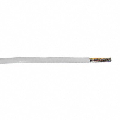 Patch Cord White 0.4 in Cable Dia.